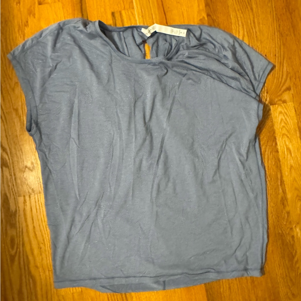 Heather blue twist top 10